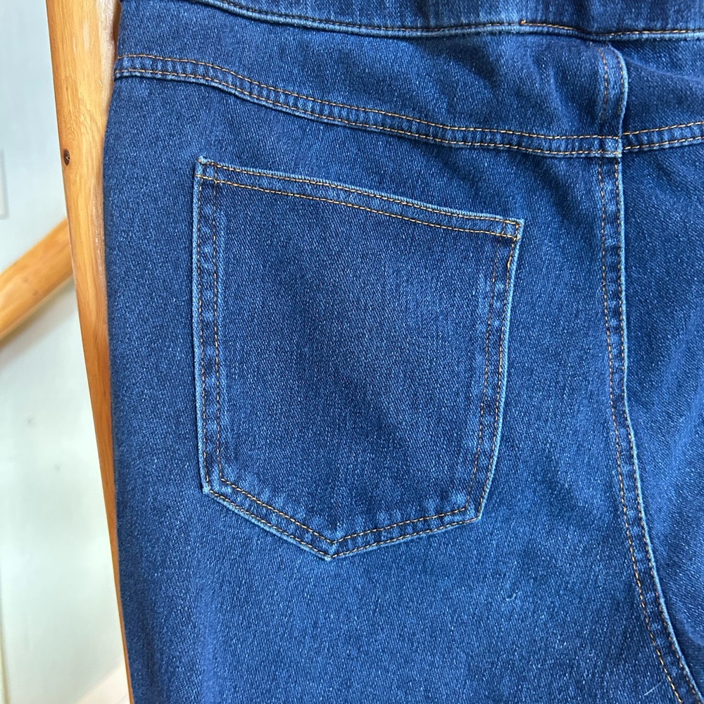 HUE Dark Blue stretch denim leggings / jeggings - Picture 5 of 7